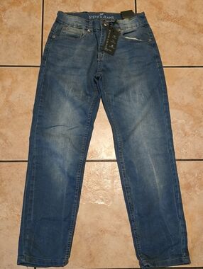 Slim Men's Washed Blue Denim